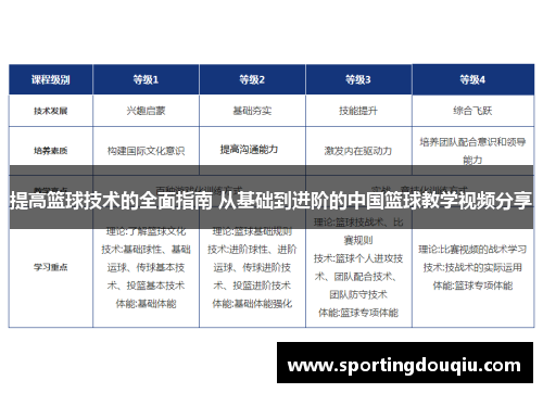 提高篮球技术的全面指南 从基础到进阶的中国篮球教学视频分享